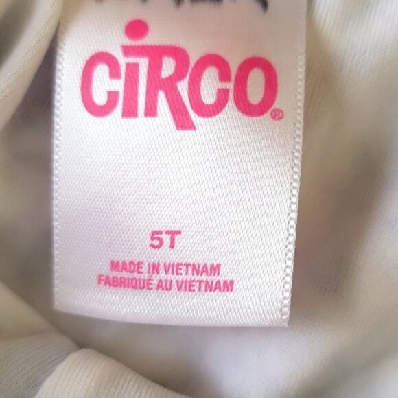 Circo One Piece Swimsuit Paisley And Floral Design Ruffle Top Blue White 5T - Picture 3 of 8